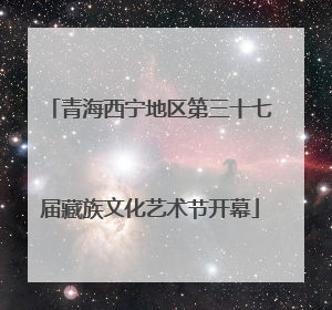 青海西宁地区第三十七届藏族文化艺术节开幕