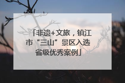 非遗+文旅，镇江市“三山”景区入选省级优秀案例