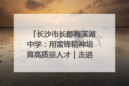 长沙市长郡梅溪湖中学：用雷锋精神培育高质量人才｜走进新时代“雷锋传人 长沙榜样”