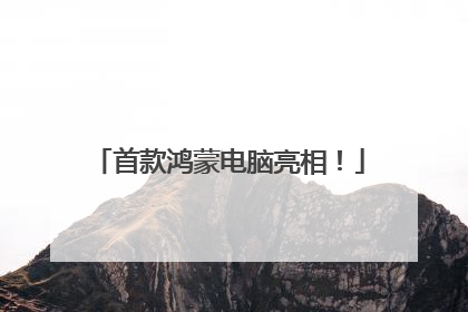 首款鸿蒙电脑亮相！