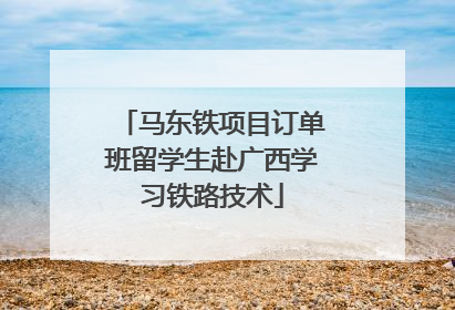 马东铁项目订单班留学生赴广西学习铁路技术
