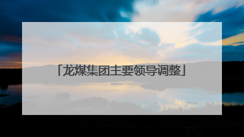 龙煤集团主要领导调整