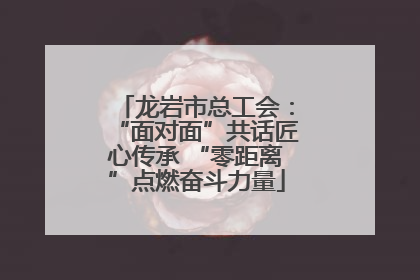 龙岩市总工会：“面对面”共话匠心传承 “零距离”点燃奋斗力量