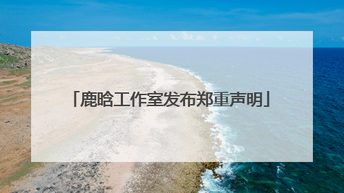 鹿晗工作室发布郑重声明