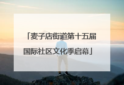 麦子店街道第十五届国际社区文化季启幕