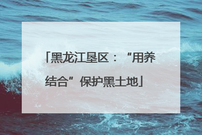 黑龙江垦区：“用养结合”保护黑土地