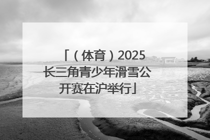 （体育）2025长三角青少年滑雪公开赛在沪举行