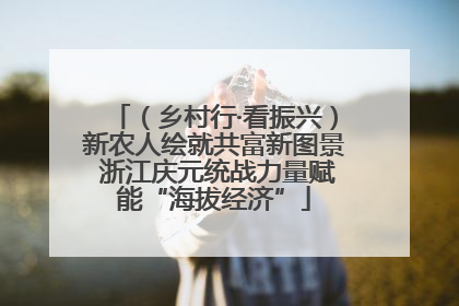 （乡村行·看振兴）新农人绘就共富新图景 浙江庆元统战力量赋能“海拔经济”