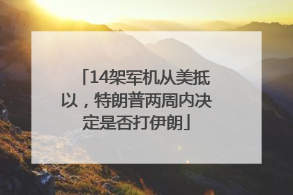 14架军机从美抵以，特朗普两周内决定是否打伊朗