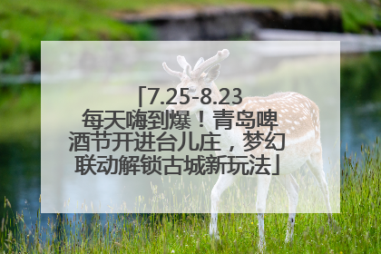 7.25-8.23 每天嗨到爆！青岛啤酒节开进台儿庄，梦幻联动解锁古城新玩法