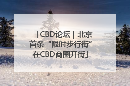 CBD论坛｜北京首条“限时步行街”在CBD商圈开街