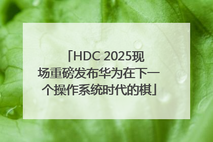 HDC 2025现场重磅发布华为在下一个操作系统时代的棋