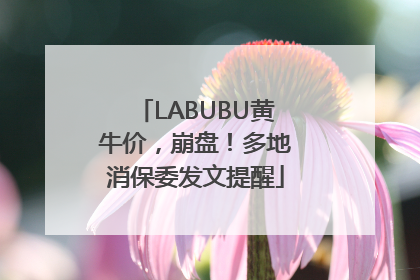 LABUBU黄牛价，崩盘！多地消保委发文提醒