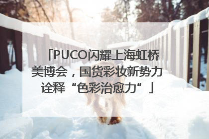 PUCO闪耀上海虹桥美博会，国货彩妆新势力诠释“色彩治愈力”